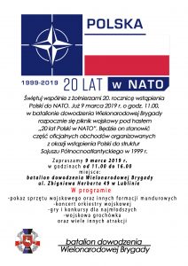 Obrazek wyróżniający 20 LAT w NATO