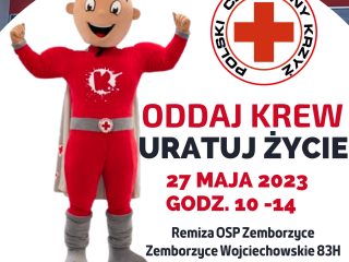 Obrazek wyróżniający 27 maja akcja krwiodawcza w OSP Zemborzyce
