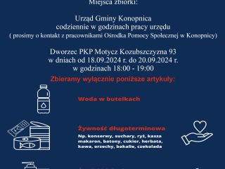 Obrazek wyróżniający Gmina Konopnica włącza się do zbiórki koordynowanej przez PCK w Lublinie