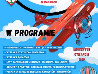 Obrazek wyróżniający Lotniczy Dzień Dziecka na lotnisku w Radawcu Dużym.