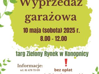 Obrazek wyróżniający Wyprzedaż garażowa