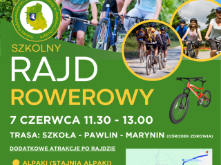 Obrazek wyróżniający SZKOLNY RAJD ROWEROWY