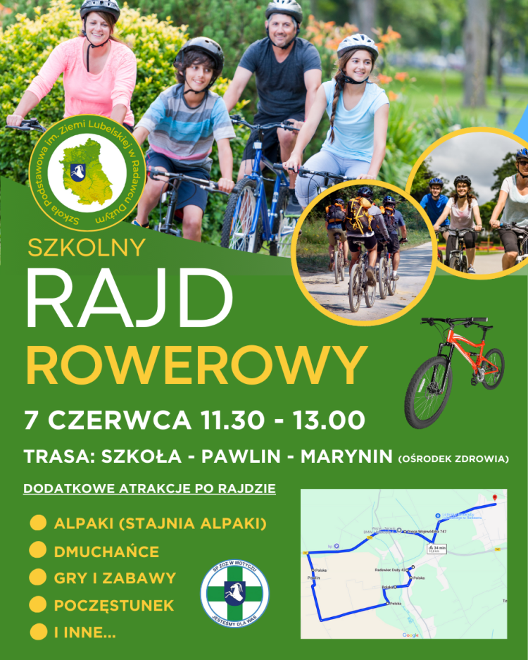 Miniaturka: SZKOLNY RAJD ROWEROWY