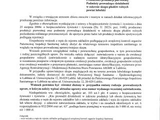 Obrazek wyróżniający Producenci produkcji pierwotnej Podmioty prowadzące działalność w zakresie skupu płodów rolnych