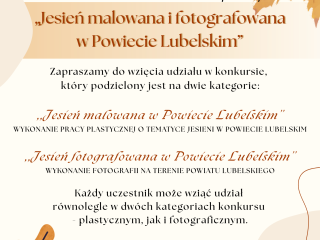 Obrazek wyróżniający ,,Jesień malowana w Powiecie Lubelskim’’