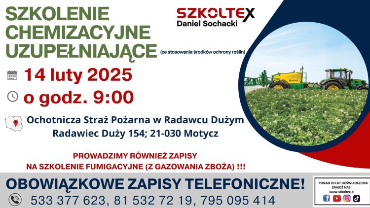 Miniaturka: Szkolenie chemizacyjne uzupełniające