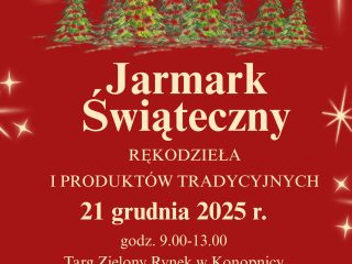 Obrazek wyróżniający Świąteczny jarmark rękodzieła i produktów tradycyjnych