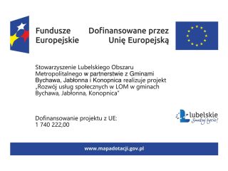Obrazek wyróżniający „Rozwój usług społecznych w LOM w gminach Bychawa, Jabłonna, Konopnica” nr FELU.08.07-IZ.00-0002/25