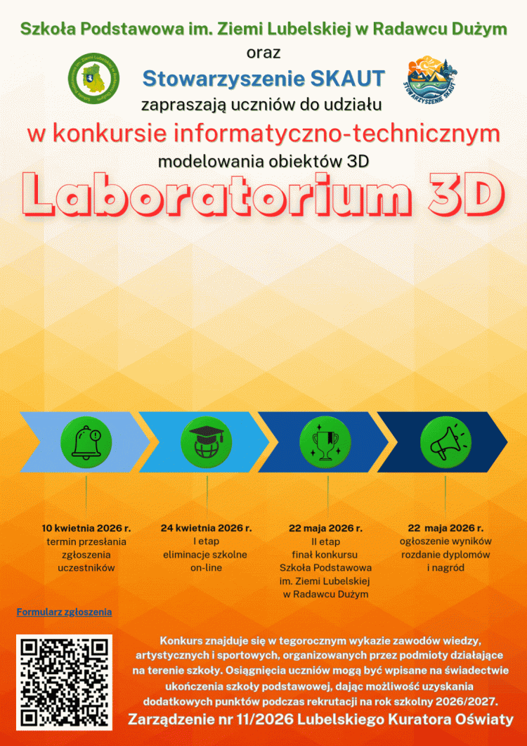 Miniaturka: Konkurs informatyczno-techniczny modelowanie obiektów 3D – Laboratorium 3D