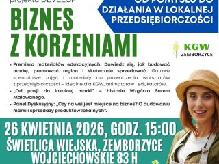 Obrazek wyróżniający Biznes z korzeniami. Od pomysłu do działania w lokalnej przedsiębiorczości