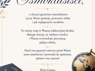 Obrazek wyróżniający Drodzy Ósmoklasiści