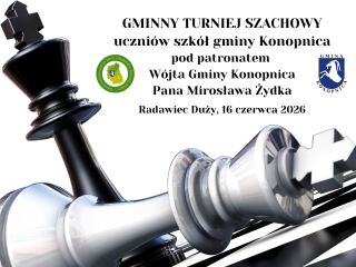 Obrazek wyróżniający GMINNY TURNIEJ SZACHOWY uczniów szkół gminy Konopnica