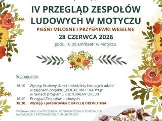 Obrazek wyróżniający IV Przegląd Zespołów Ludowych w Motyczu
