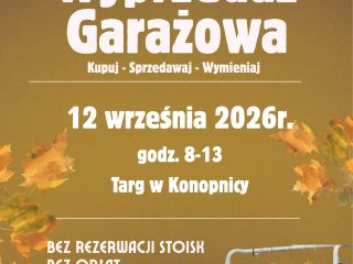 Obrazek wyróżniający Wyprzedaż garażowa Targ Zielony Rynek w Konopnicy